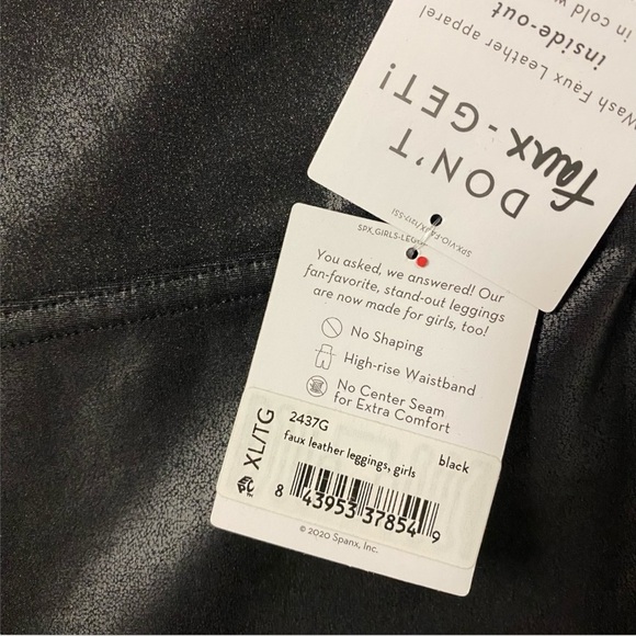 NWT SPANX Faux Leather Leggings Sz XL - Picture 5 of 12